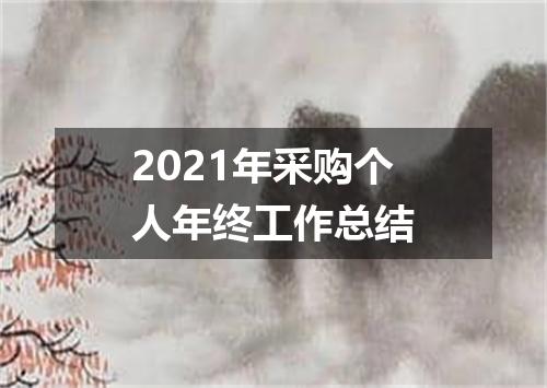 2021年采购个人年终工作总结