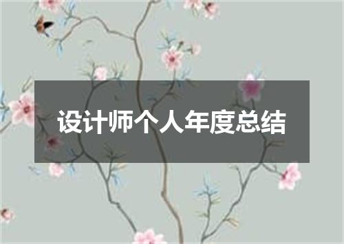 设计师个人年度总结