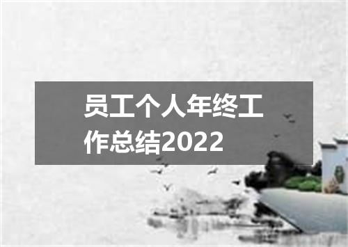 员工个人年终工作总结2022
