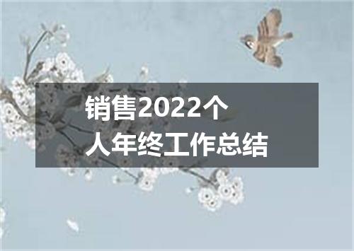 销售2022个人年终工作总结