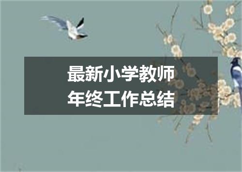 最新小学教师年终工作总结