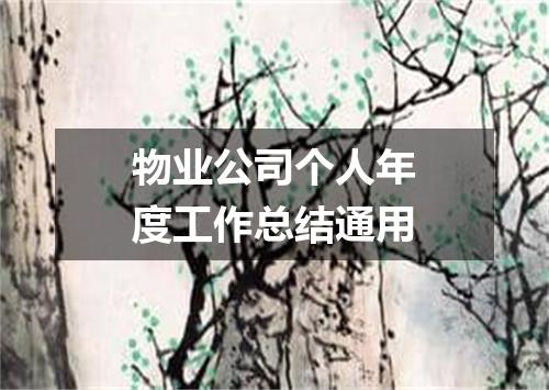 物业公司个人年度工作总结通用