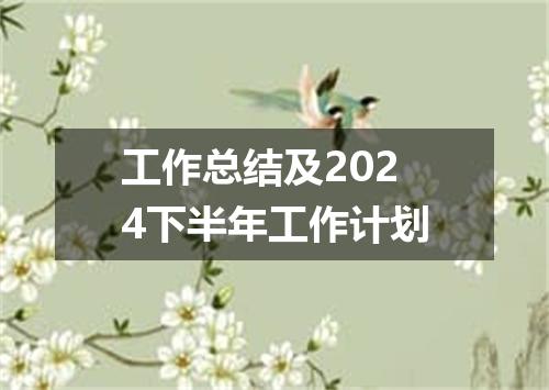 工作总结及2024下半年工作计划