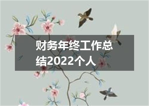 财务年终工作总结2022个人