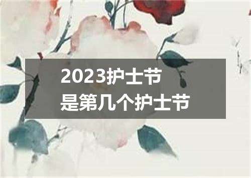 2023护士节是第几个护士节