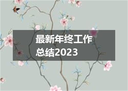 最新年终工作总结2023