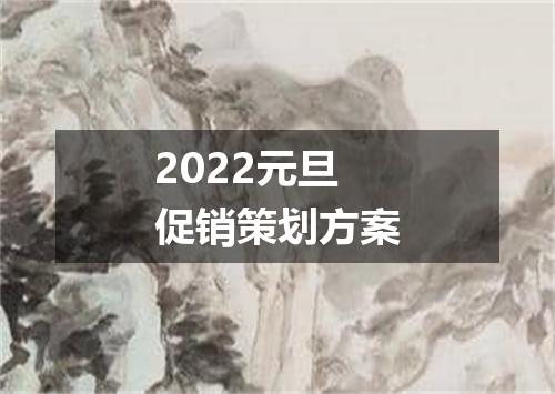 2022元旦促销策划方案