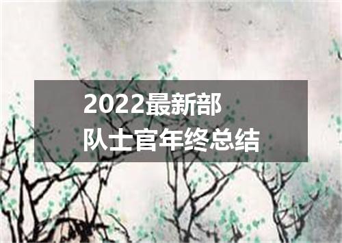 2022最新部队士官年终总结