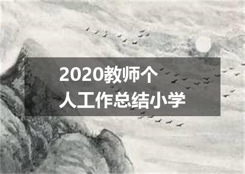 2020教师个人工作总结小学