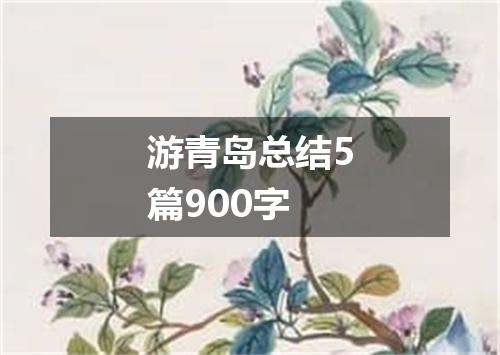 游青岛总结5篇900字