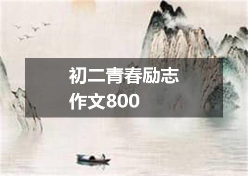 初二青春励志作文800