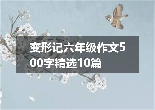 变形记六年级作文500字精选10篇