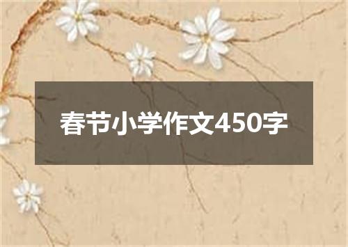 春节小学作文450字