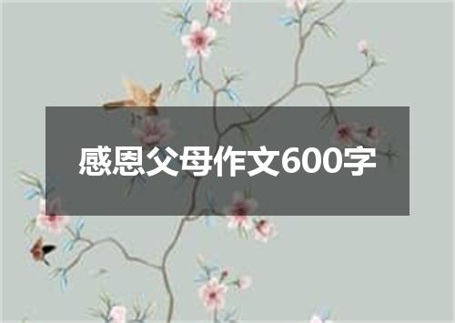 感恩父母作文600字