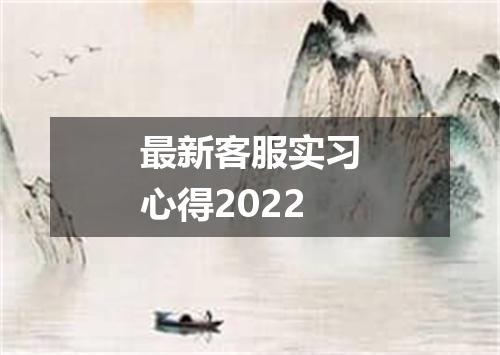 最新客服实习心得2022