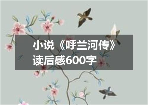 小说《呼兰河传》读后感600字