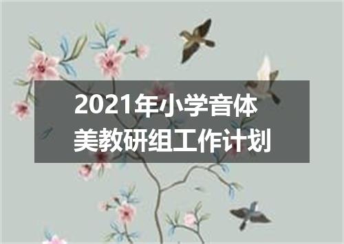2021年小学音体美教研组工作计划