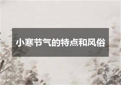 小寒节气的特点和风俗