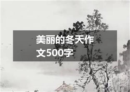 美丽的冬天作文500字