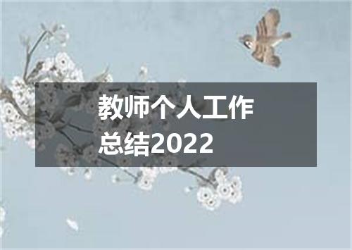教师个人工作总结2022