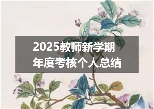 2025教师新学期年度考核个人总结