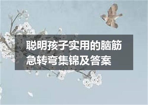 聪明孩子实用的脑筋急转弯集锦及答案