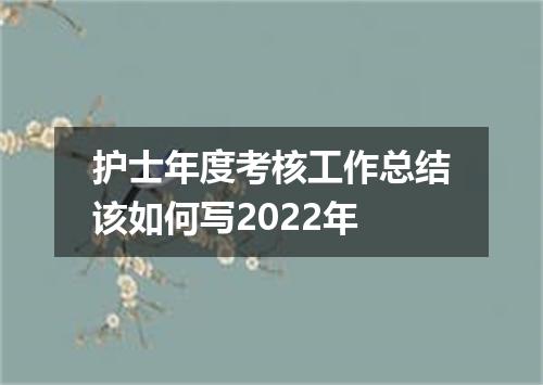 护士年度考核工作总结该如何写2022年