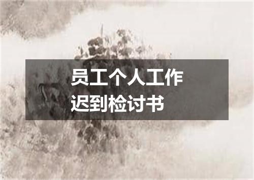 员工个人工作迟到检讨书
