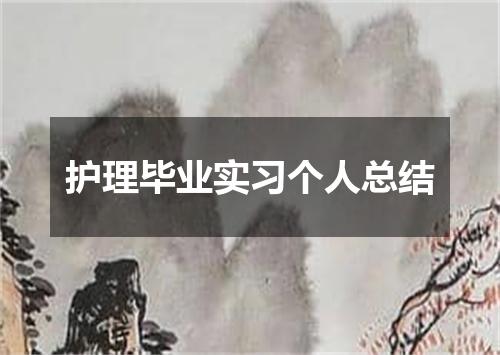 护理毕业实习个人总结
