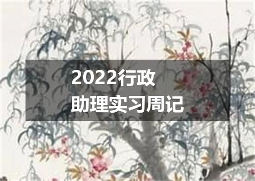 2022行政助理实习周记