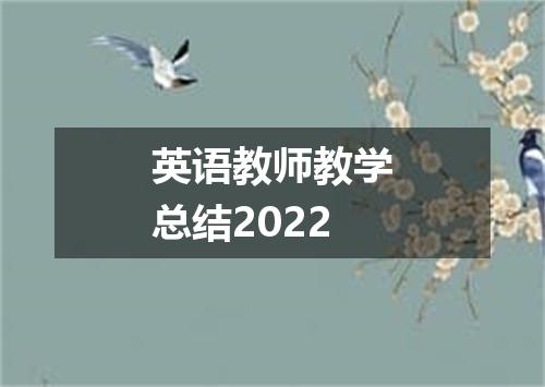 英语教师教学总结2022