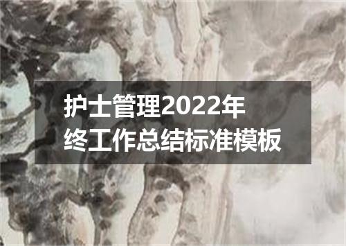 护士管理2022年终工作总结标准模板