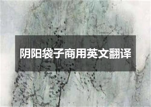 阴阳袋子商用英文翻译