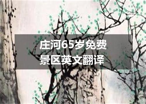 庄河65岁免费景区英文翻译