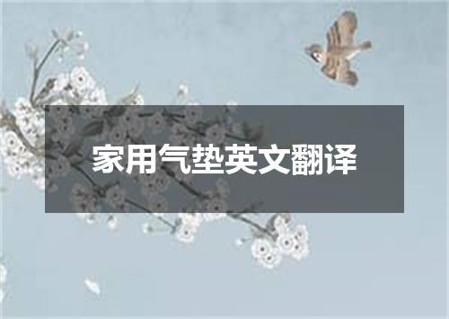 家用气垫英文翻译