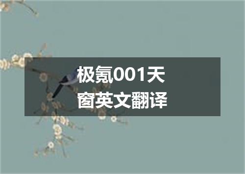 极氪001天窗英文翻译