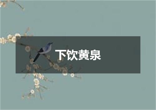 下饮黄泉