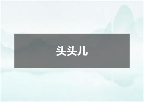 头头儿