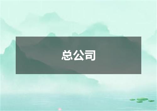 总公司
