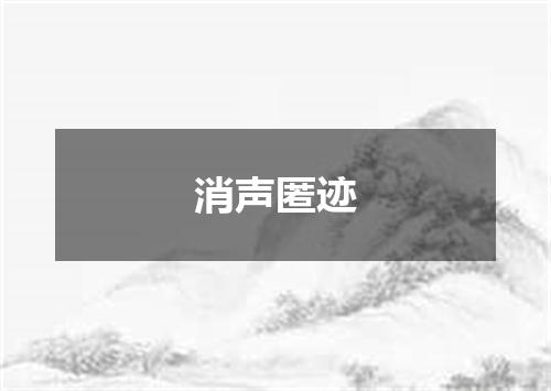 消声匿迹