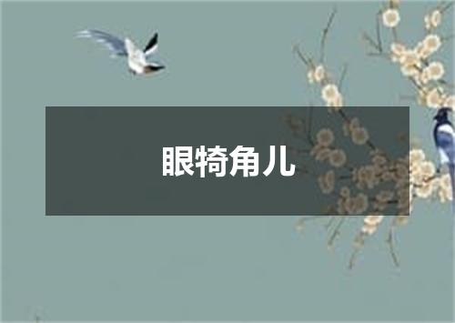 眼犄角儿
