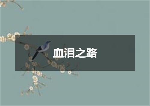 血泪之路