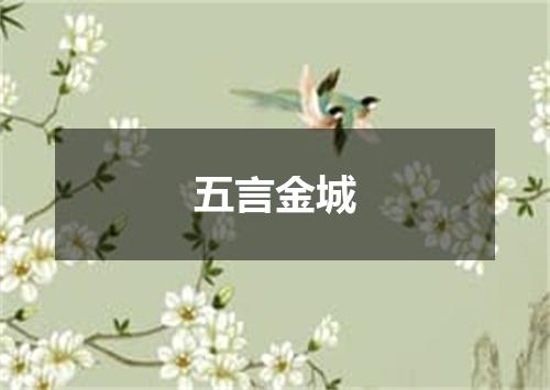 五言金城