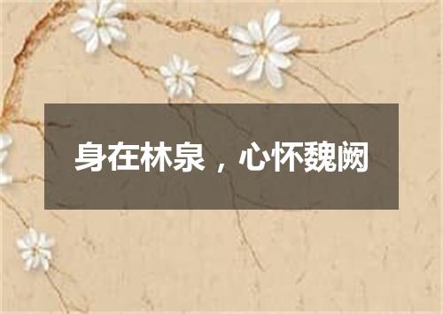 身在林泉，心怀魏阙