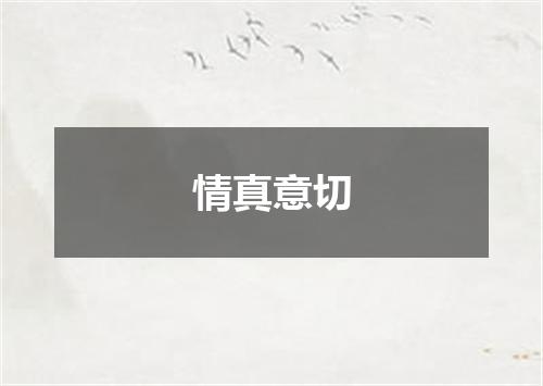 情真意切