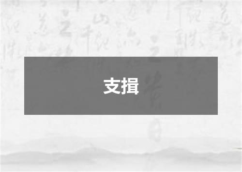 支揖