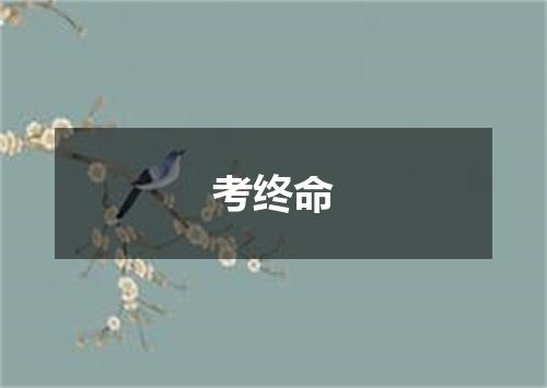 考终命