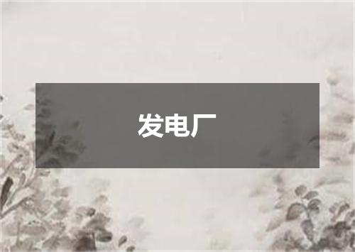发电厂