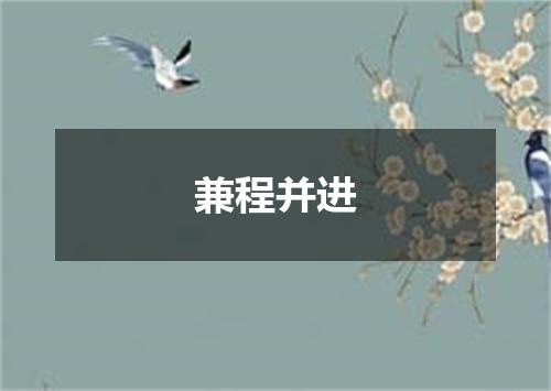 兼程并进