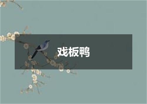 戏板鸭